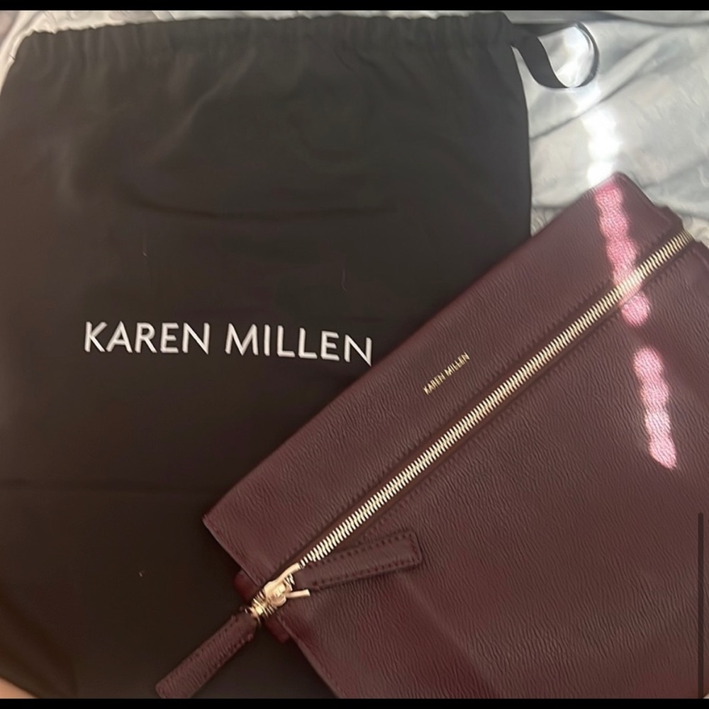 Beautiful karen millen real leather purse comes with Karen millen dust bag NWOT